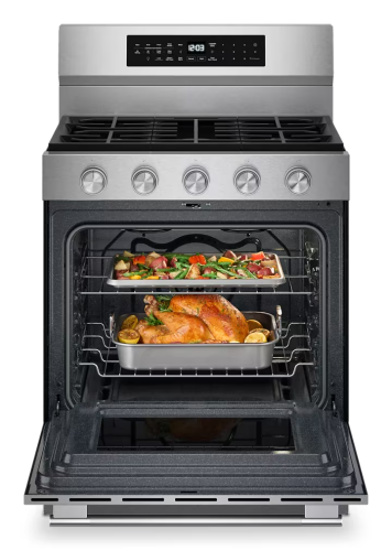 5.0 Cu. Ft. Smart Freestanding Gas Range with Convection Cooking Modes