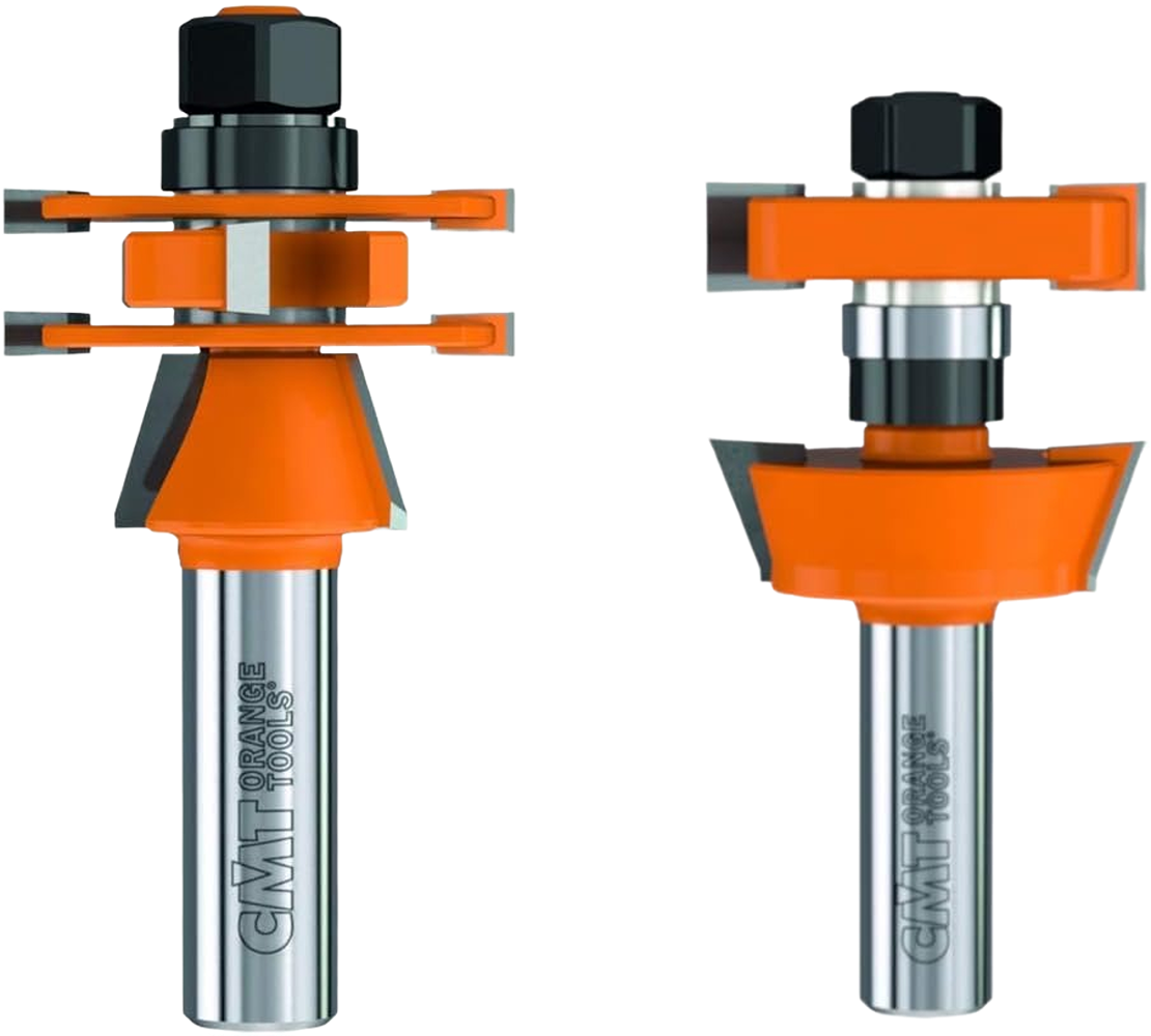 CMT Orange Tools 1-5/8" Adjustable Shaker 2-Pc Router Bit Set 1/2" Shank (2-Pcs.)