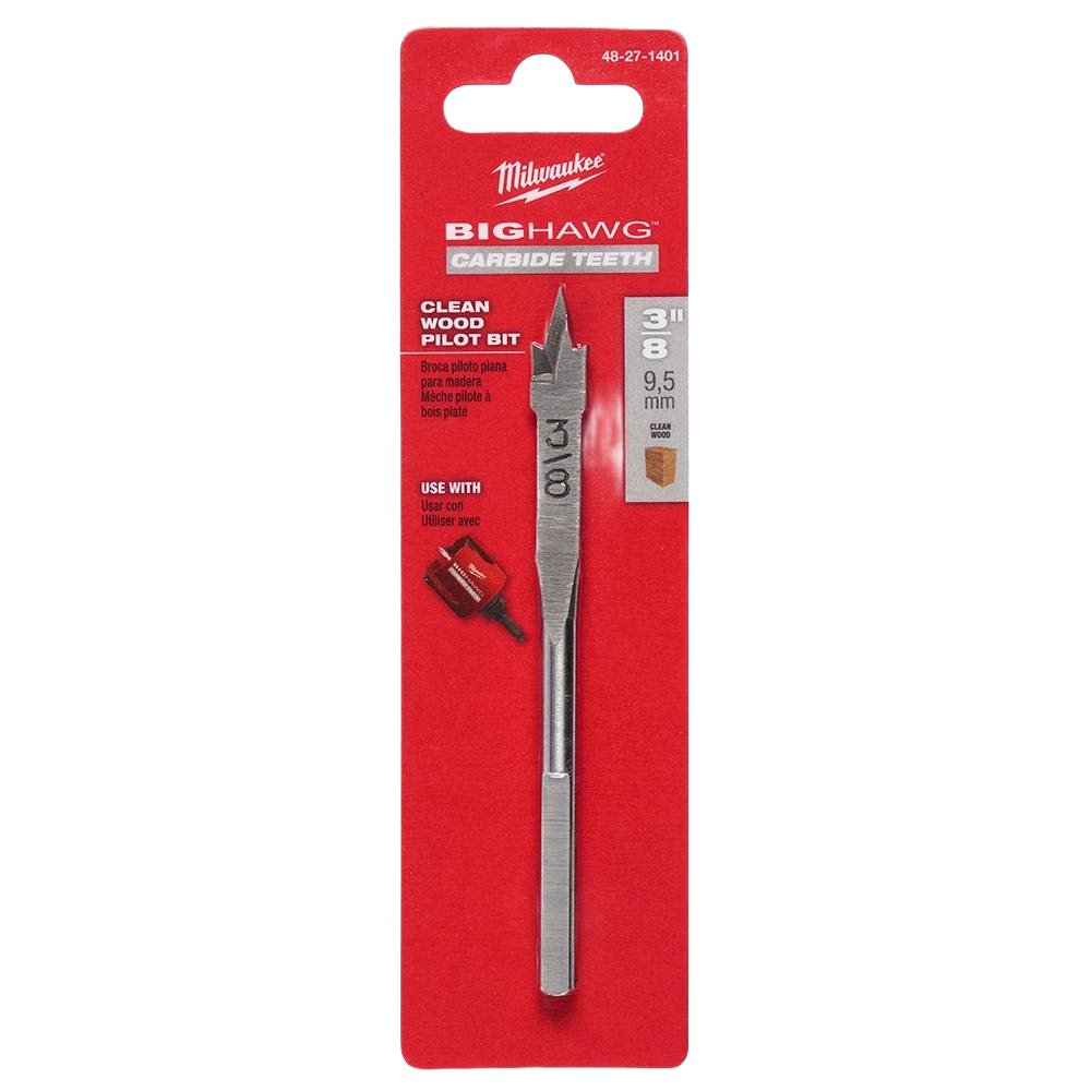 Carbide teeth pilot bit for clean woodworking in Milwaukee saws and home improvement tool collections under $50
