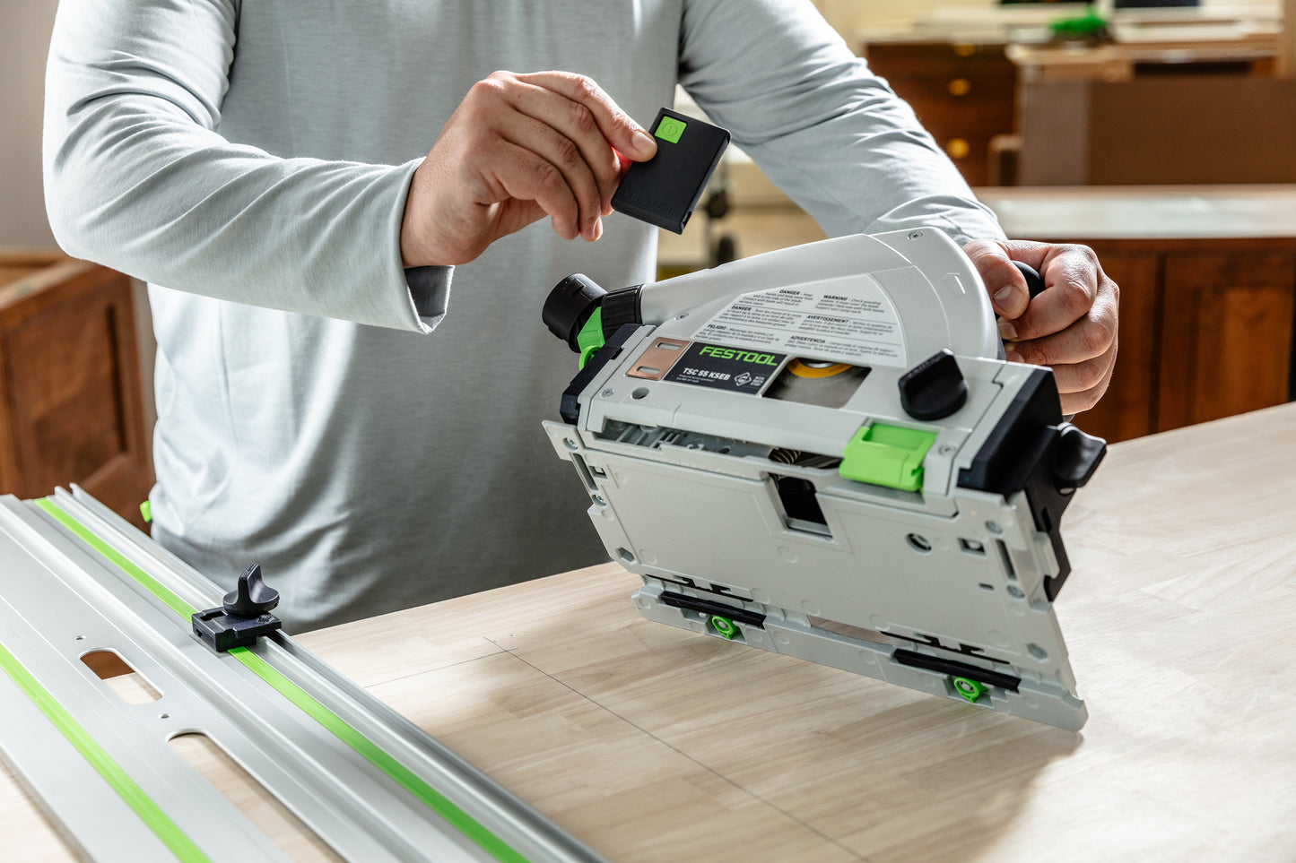 Festool 577991 Cordless Track Saw TSC 55 KSEB-Basic