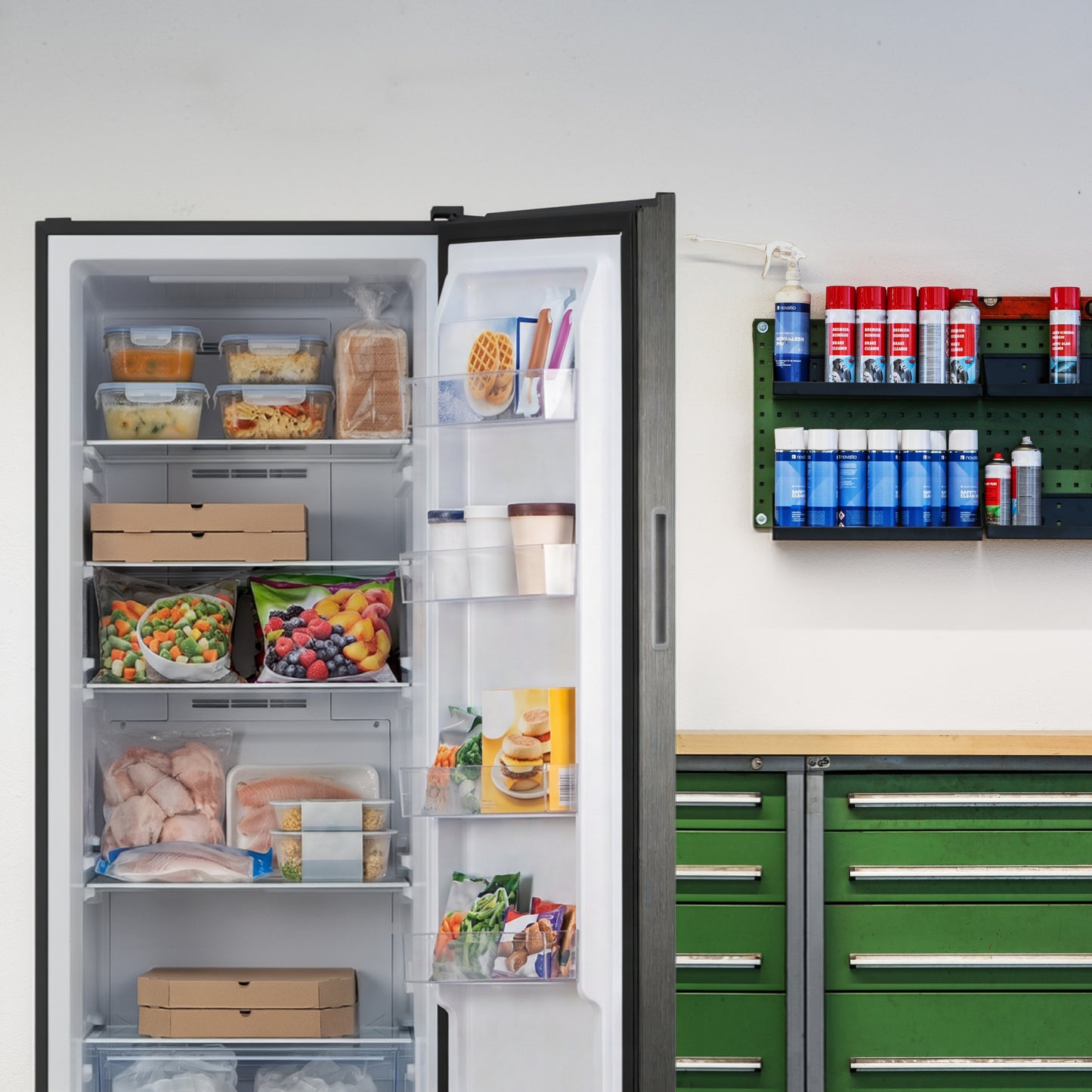 Element 14.0 cu. ft. Upright Convertible Freezer/Refrigerator - Stainless Steel, ENERGY STAR (EXUF14CEES)