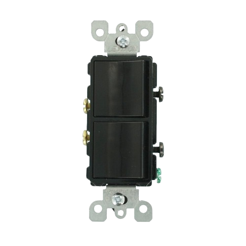 Black 15 Amp single-pole combination switch for electrical home improvement projects under $50