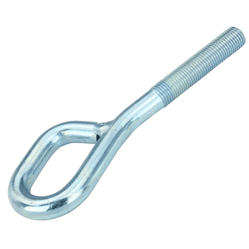 Metal lift linkage rod with threaded end and loop handle for mower and home improvement tools maintenance tasks