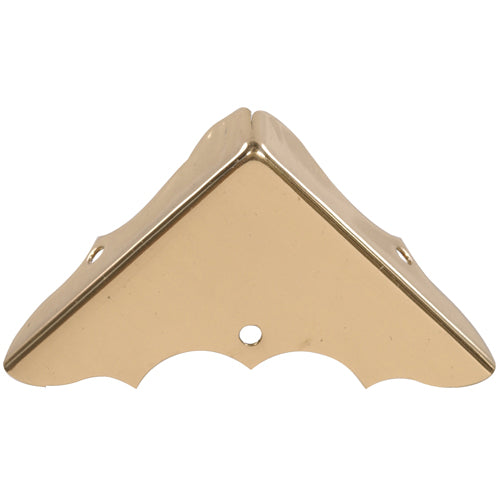 Bright brass decorative corner piece for shelving and storage accessories in hardware under $50 collections
