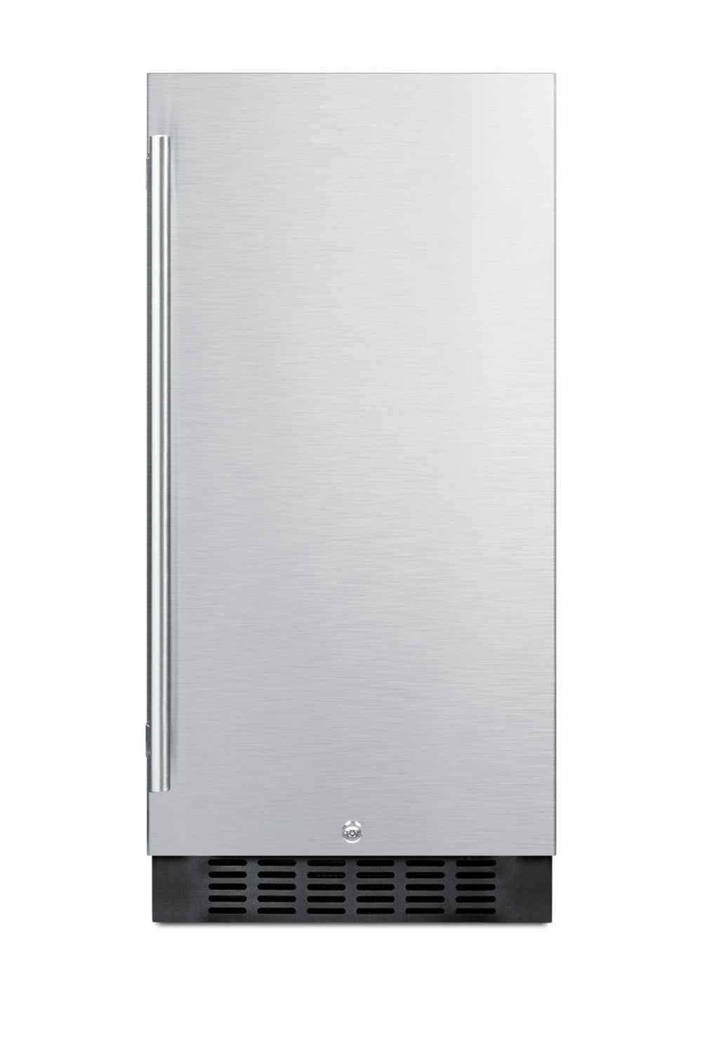 15-inch wide built-in all-refrigerator with stainless steel door and front vent in kitchen appliances collection