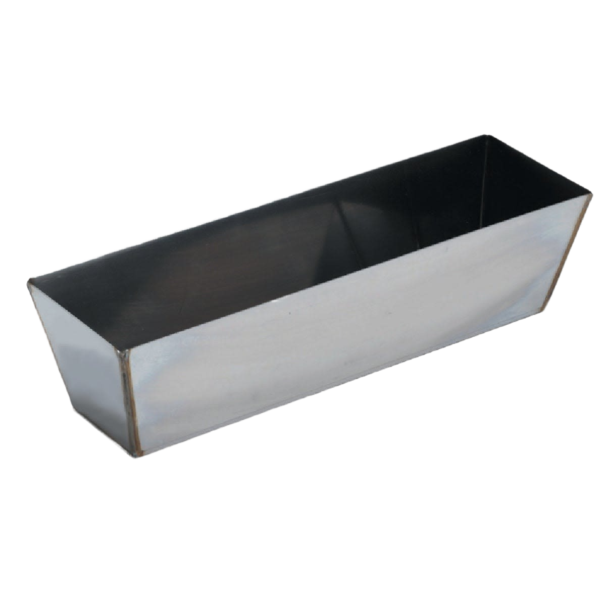 Heavy-gauge stainless steel mud pan for drywall and home improvement tools in mud pans and drywall hawks collection