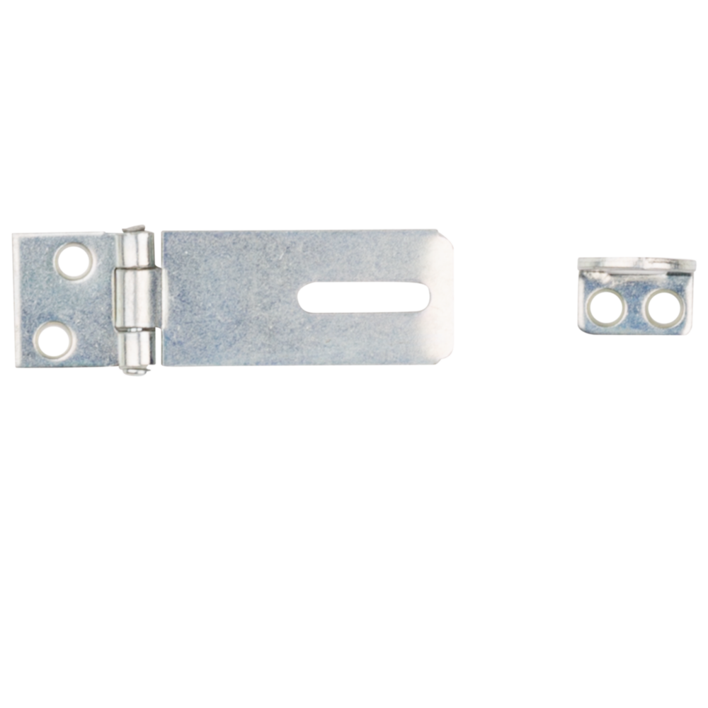 Zinc non-swivel safety hasp with brass pin designed for secure door and gate accessories in home improvement projects under $50