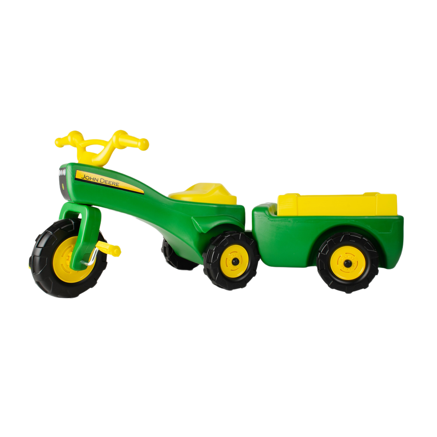 TOMY John Deere Pedal Tractor and Wagon Ride-On Toy