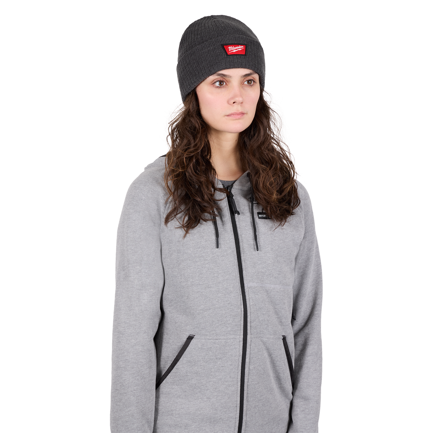 Milwaukee Rib-Knit Cuffed Beanie - Gray