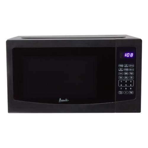 Compact black microwave with digital keypad and display in Microwaves and Kitchen & Kitchenware collections