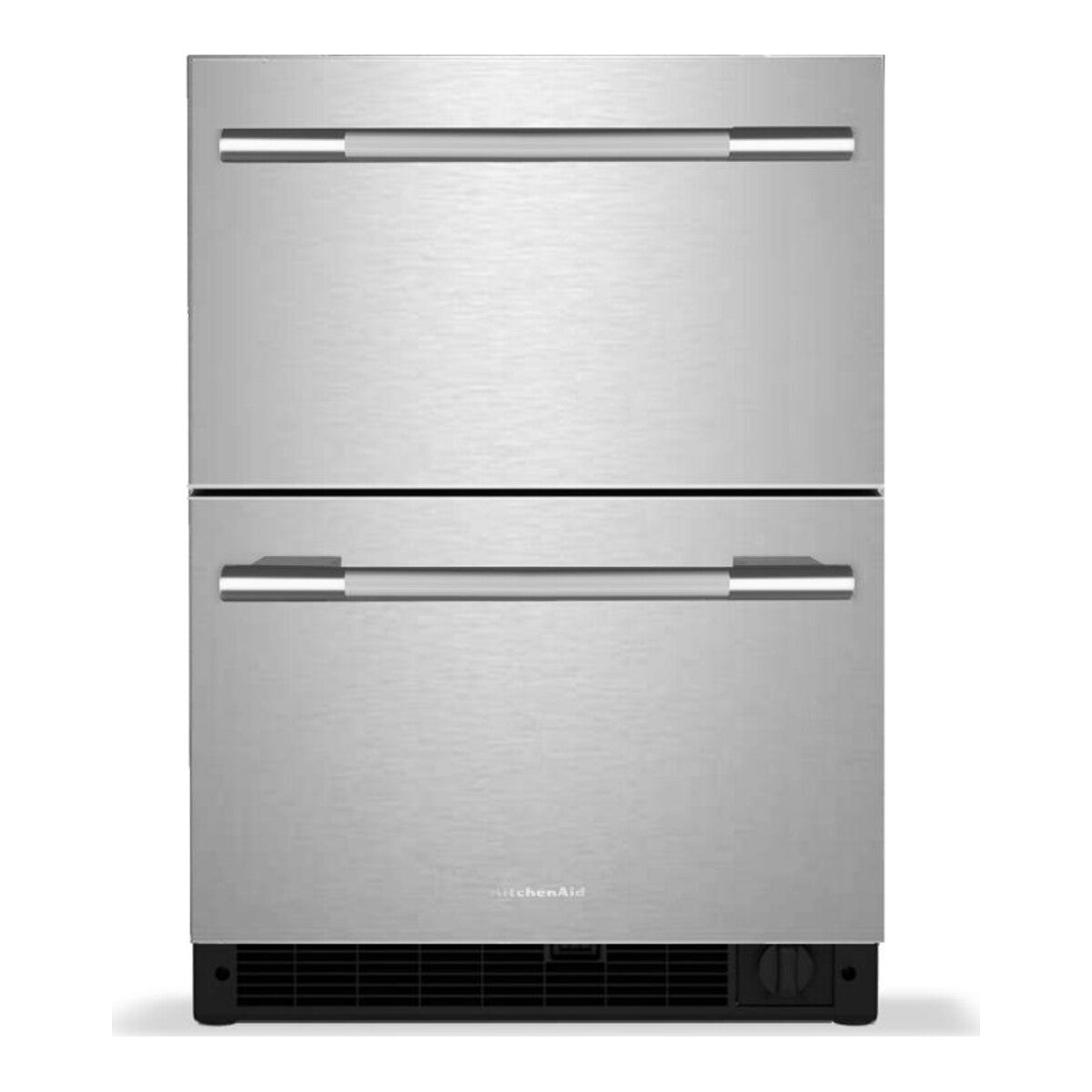 4.2 Cu. Ft. 24-Inch Undercounter Double-Drawer Refrigerator/Freezer with Automatic Ice Maker in Stainless Steel
