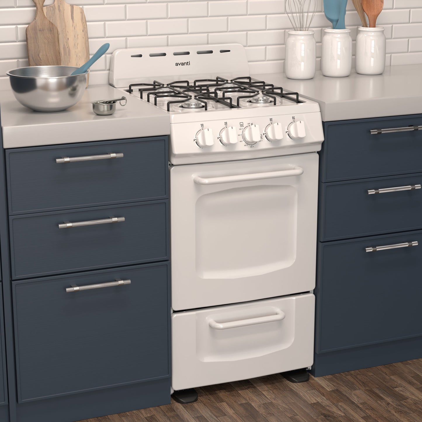 Avanti 20" Gas Range Oven - White