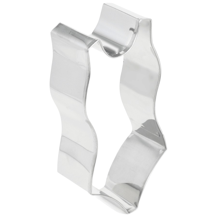 4-inch tinplated steel cookie cutter shaped like a bathing suit for bakeware and kitchen gadgets collections