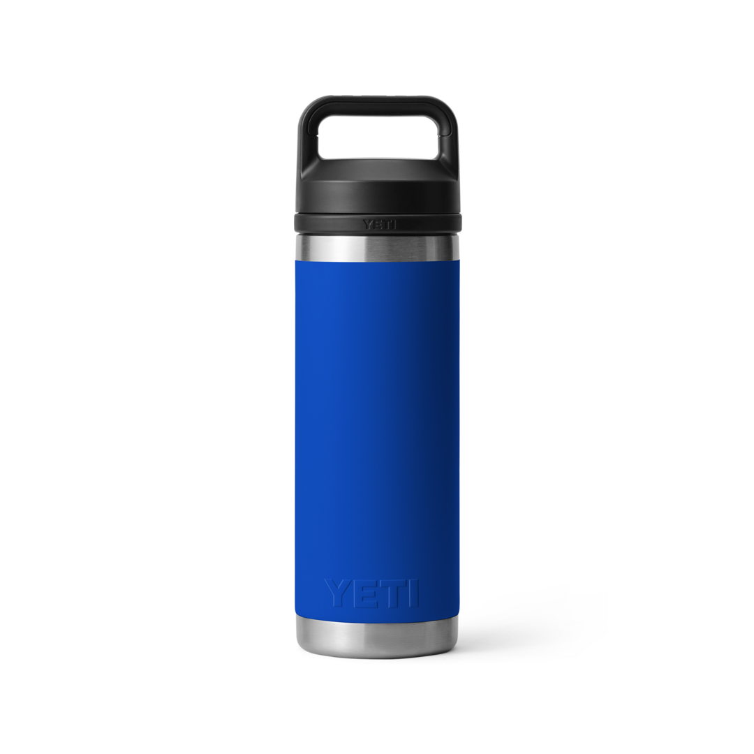 Blue stainless steel insulated 18 oz bottle with black chug cap, from Drinkware and Kitchen & Kitchenware under $50 collections