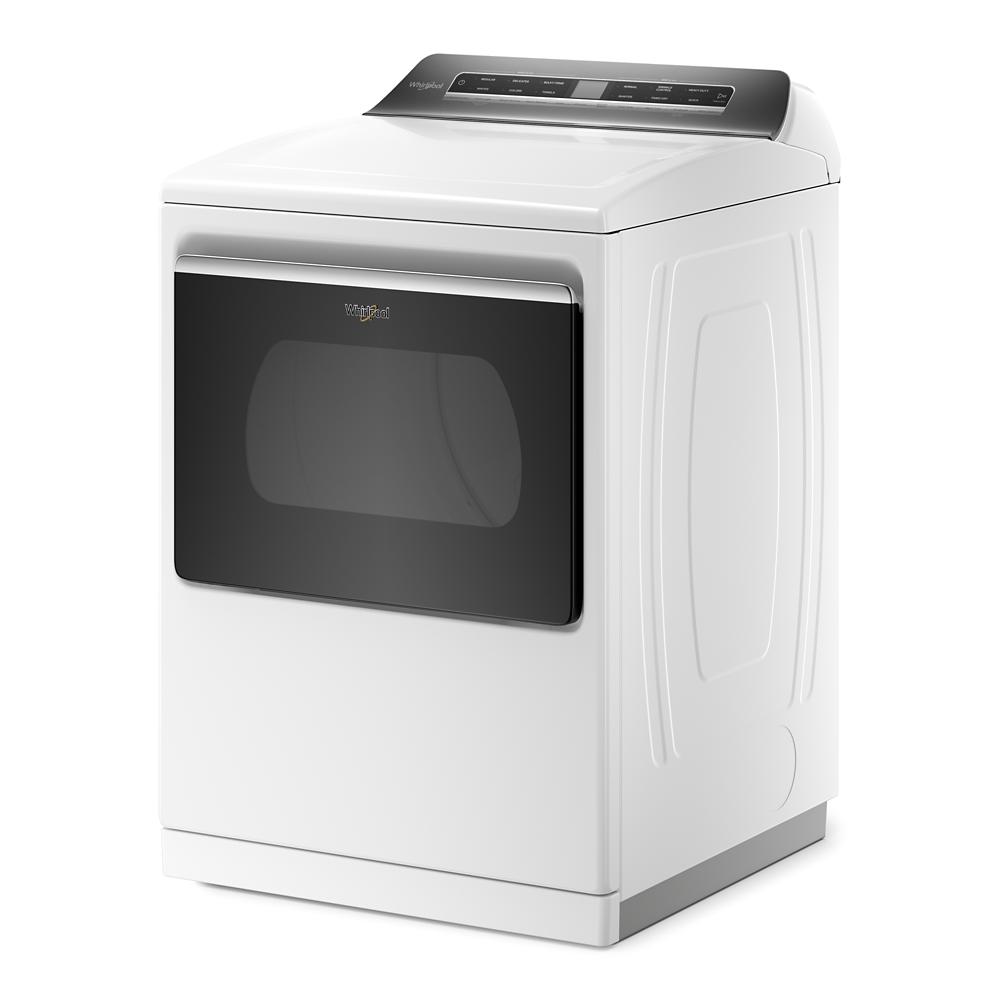 White top load gas dryer with tinted window door and digital control panel in Dryers and Appliances collections
