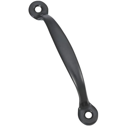Black cold-rolled steel door pull for cabinet and furniture hardware in Home Improvement and Hardware collections