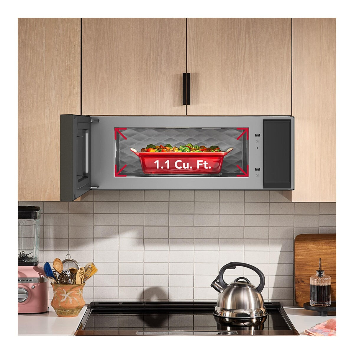 Smart Low Profile Microwave Hood Combination with Dual Fan Ventilation