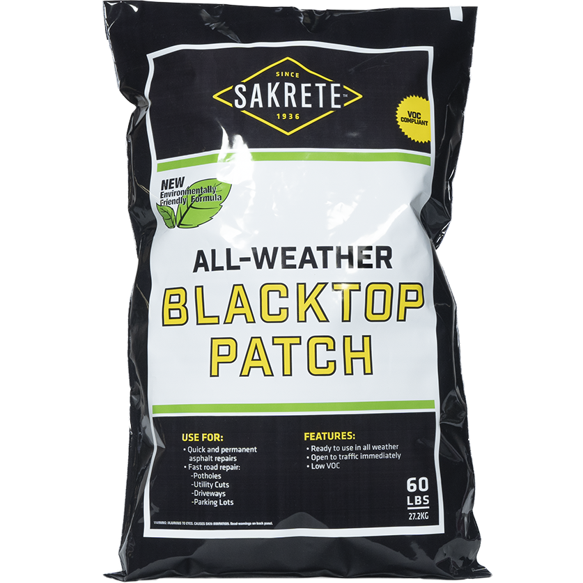 60 lbs. bag of all-weather blacktop patch for pothole and driveway repair in lawn and garden under $50 collection