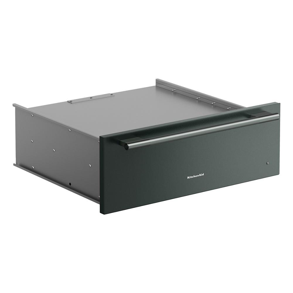 30-inch black warming drawer with stainless steel handle for wall ovens in KitchenAid kitchenware and home improvement appliances