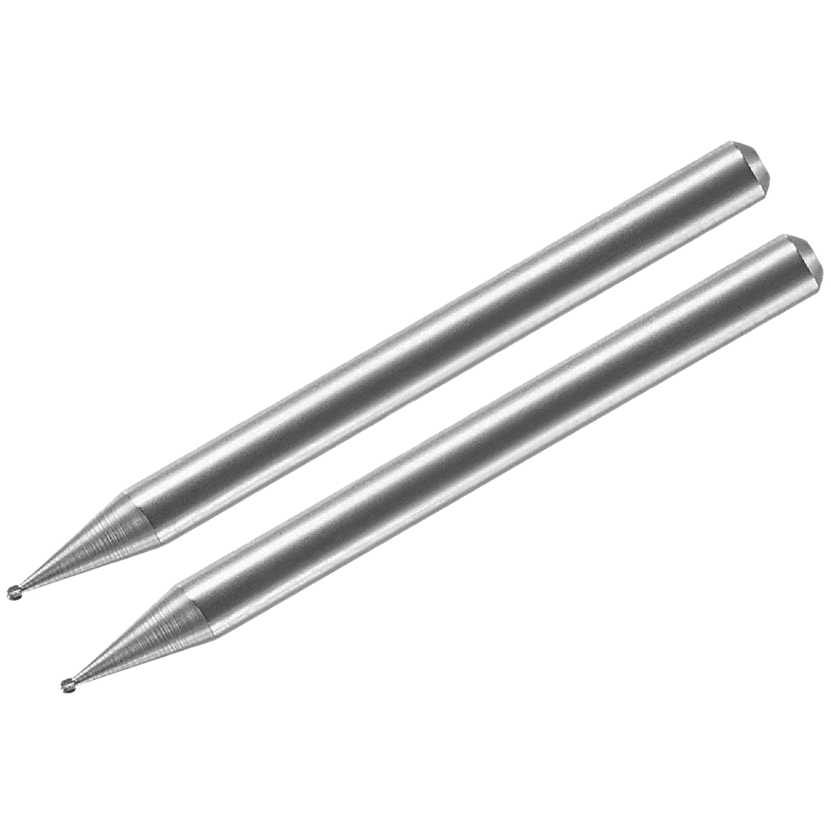 Pair of silver metal engraving cutters for rotary tools in power tool accessories and home improvement collections