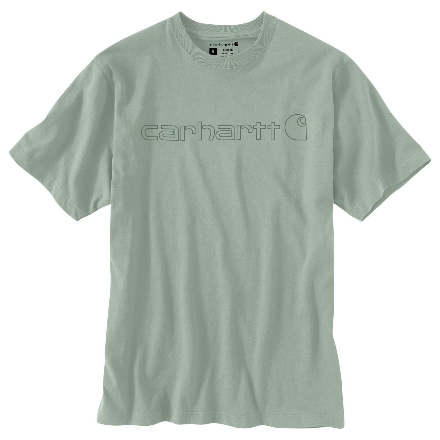 Carhartt Men's Loose Fit Heavyweight Short-Sleeve Logo Graphic T-Shirt