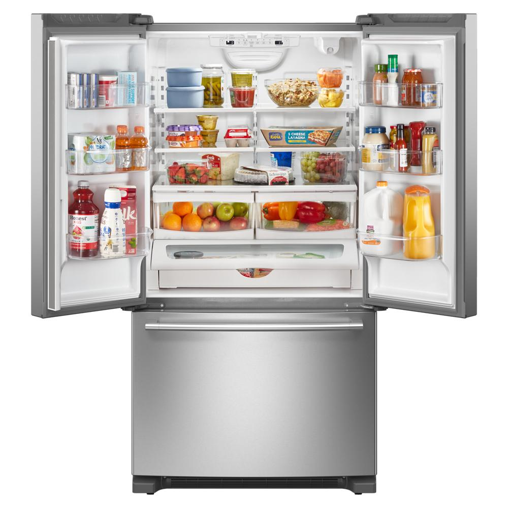 Maytag® 36 Inch Wide French Door Bottom Mount Refrigerator with Max Cool Setting - 25 Cu. Ft.