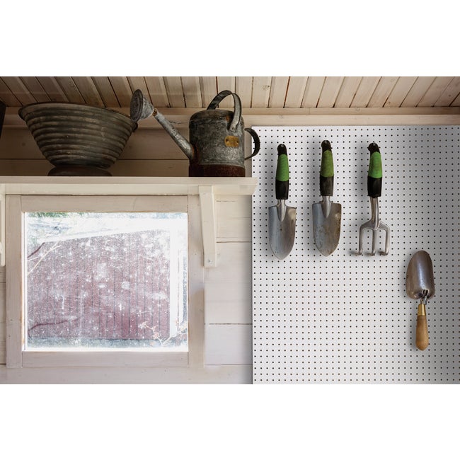 3/16 in. x 4 ft. x 8 ft. White Pegboard