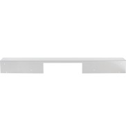 White metal cabinet spacer designed for 30" range hoods in kitchen and appliance parts collection