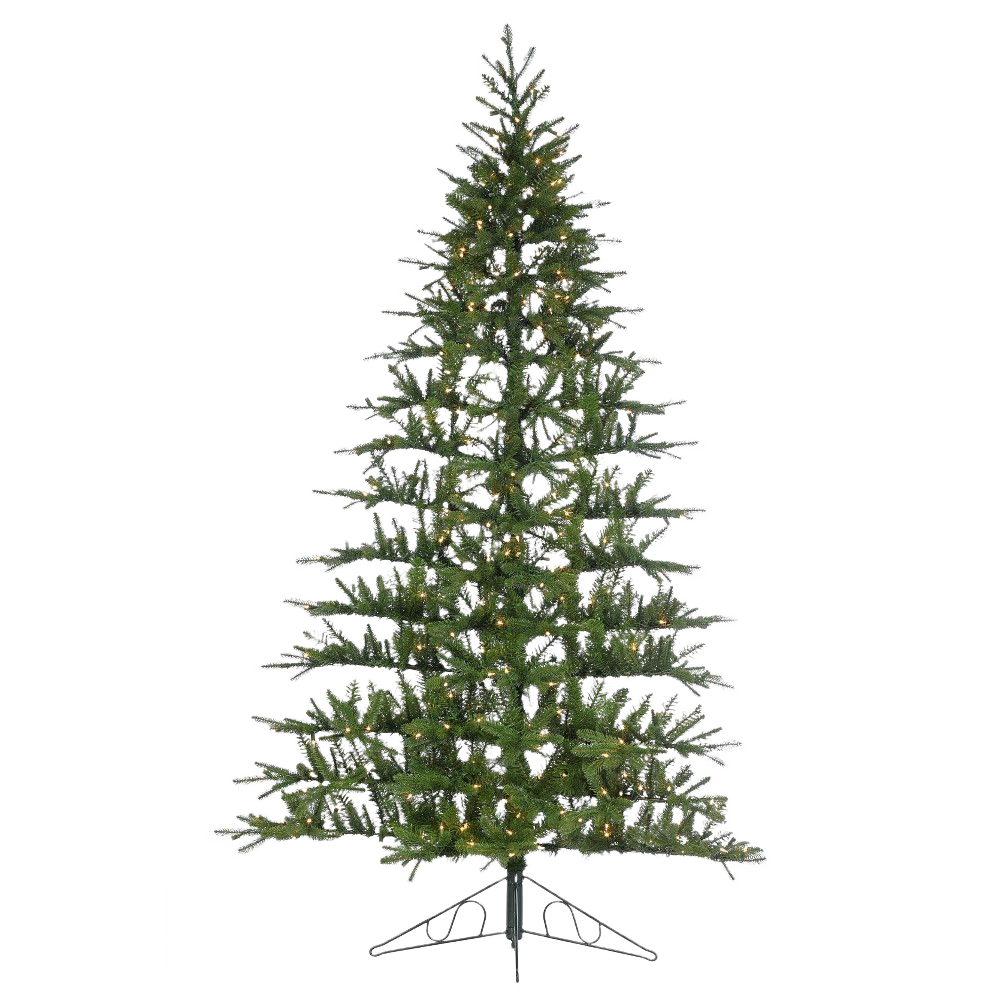 4.5 ft artificial green pine tree with integrated lights for indoor wall decoration in home improvement projects