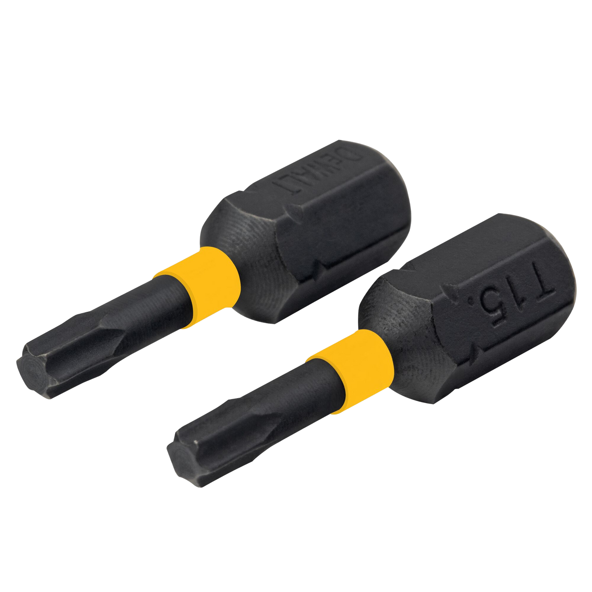 DEWALT FlexTorq 1" T15 TORX Insert Impact Screwdriver Bit, 2-Pack