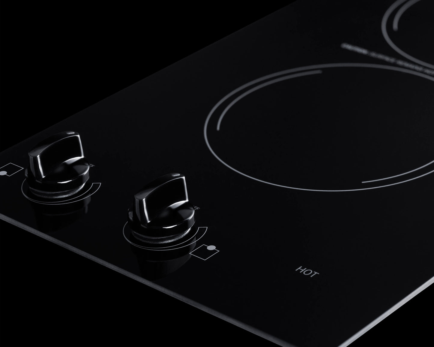 12" Wide 115V 2-Burner Radiant Cooktop
