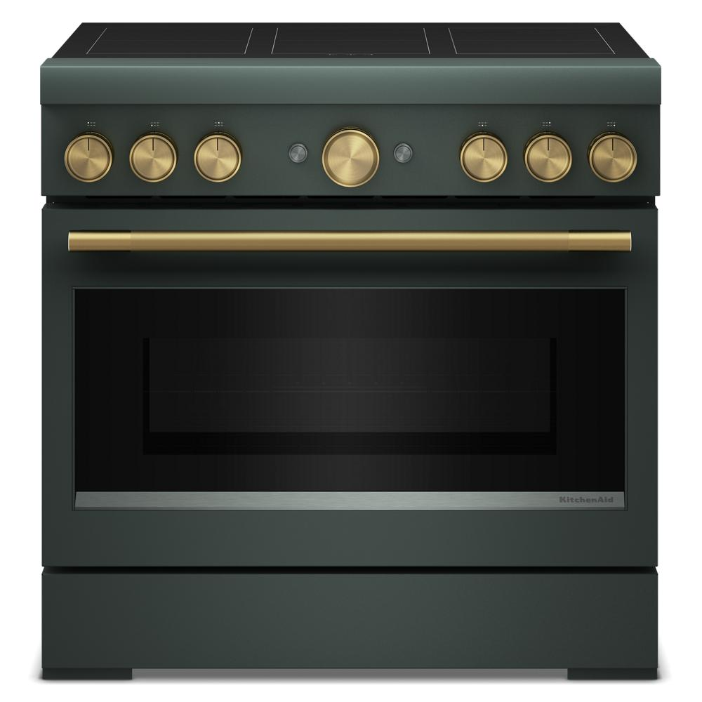 36-Inch 6-Element Induction Freestanding Commercial-Style Range with Air Fry