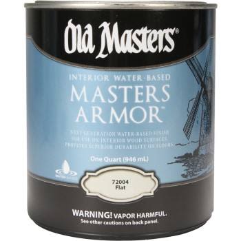 Quart can of water-based clear flat finish for wood protection in Staines, Sealers & Finishes collection