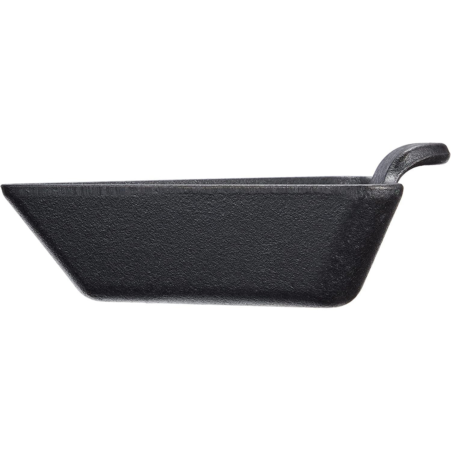 Black cast iron triangle mini server with handle, ideal for kitchenware and under $50 cookware selections