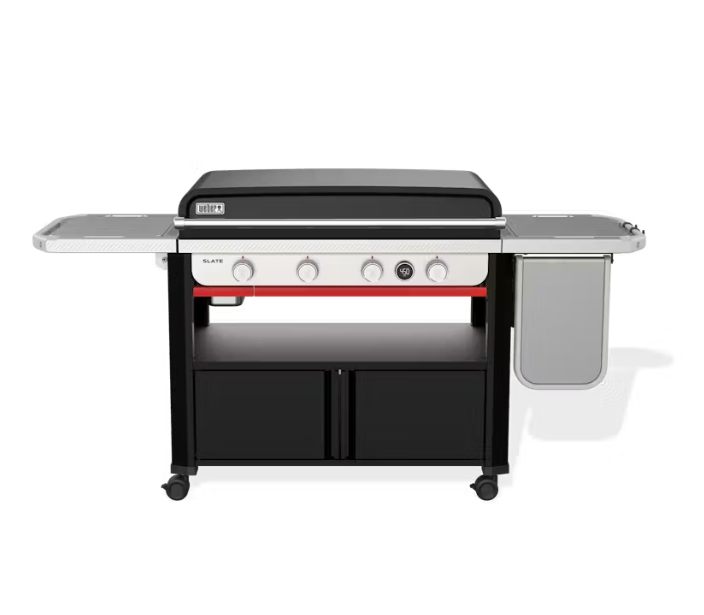 Weber Slate 36" Rust-Resistant Griddle with Flip-Up Side Table, Liquid Propane