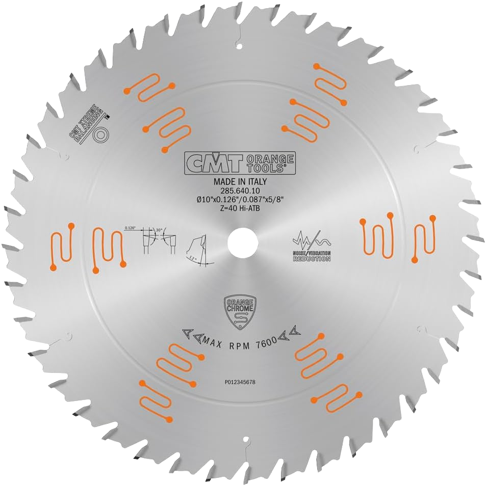 CMT Orange Tools 10" 40T Heavy-Duty General Purpose Saw Blade