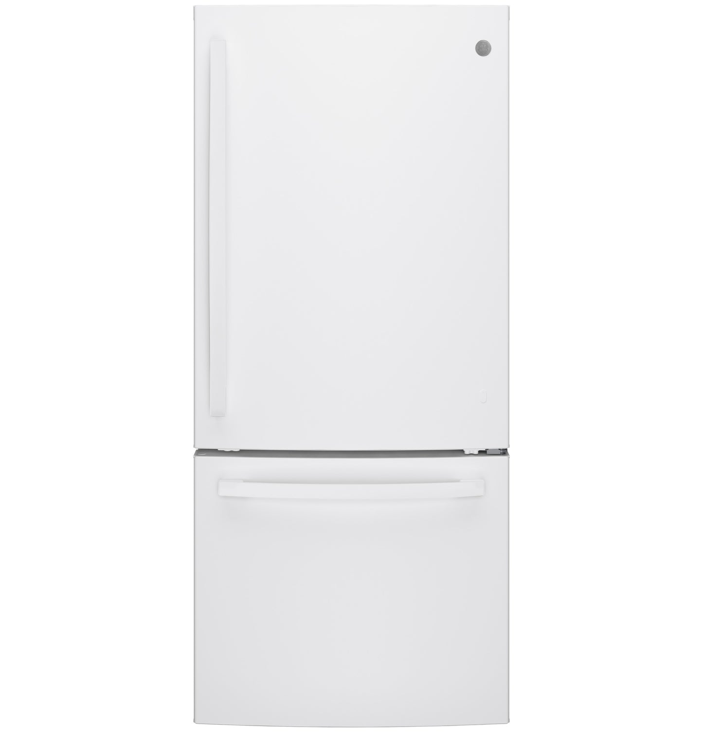 White bottom-freezer refrigerator with minimalist handles from kitchen, appliances, and refrigerators collections