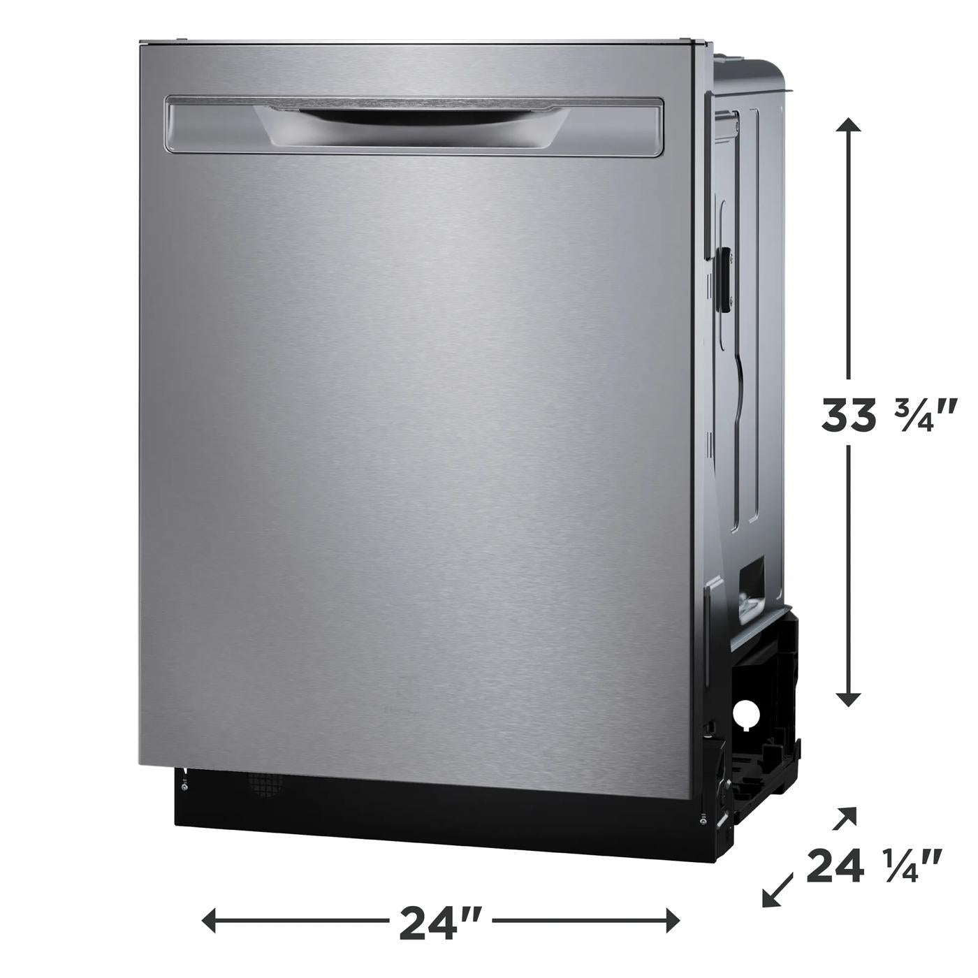 24" Stainless Steel Tub Dishwasher with CleanBoost™ and Adaptive Quick Wash