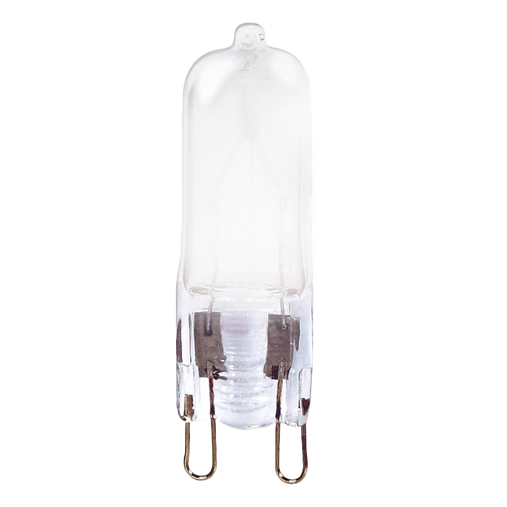 Clear frosted halogen light bulb with double loop base for use in lighting and electrical applications under $50 collections