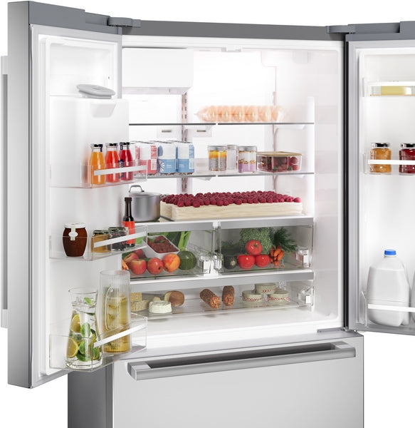 800 Series, French Door Bottom Mount Refrigerator, 36'', Stainless steel (with anti-fingerprint), Total No Frost