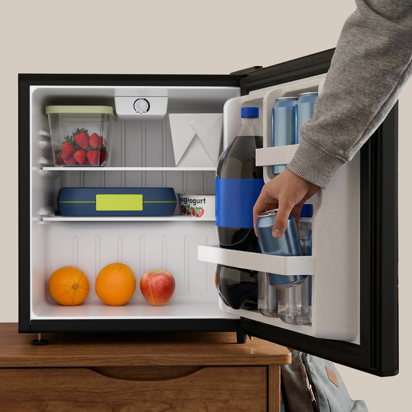 Avanti 1.6 Cu. Ft. Compact Refrigerator with Auto-Defrost - Black