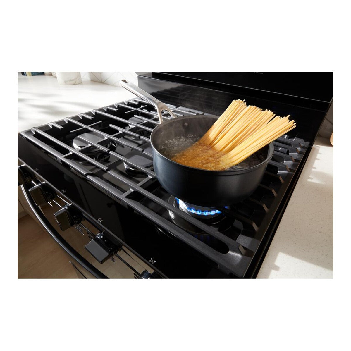 30-inch Smart Gas Range with Air Cooking Technology, No Preheat Air Fry, Steam/Self Clean and High Speed Preheat