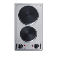 12" Wide 115V 2-Burner Solid Disk Cooktop