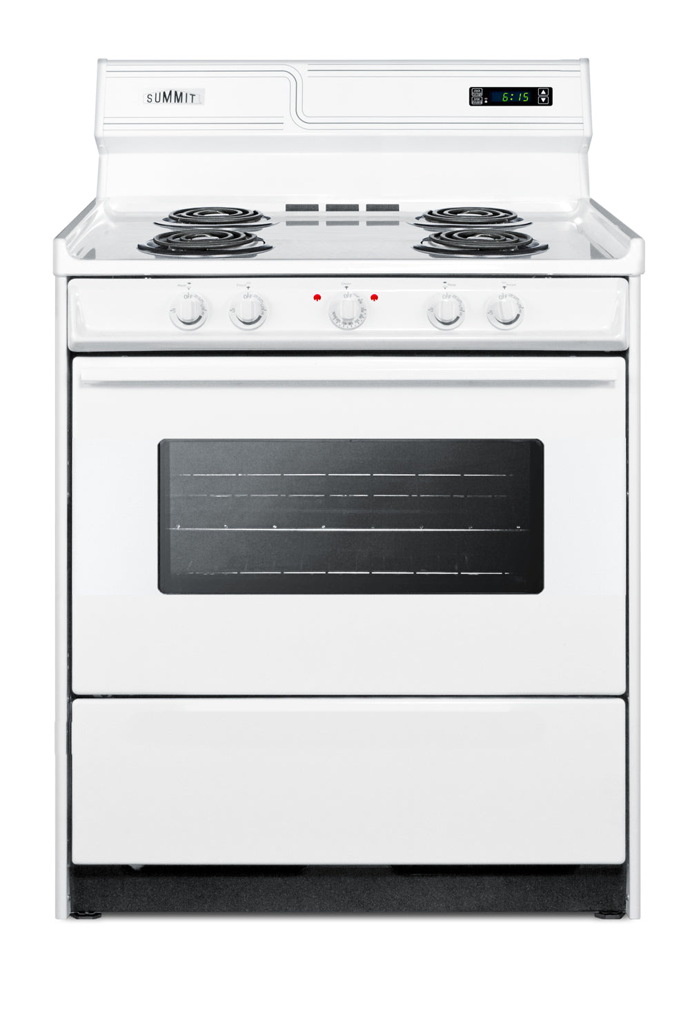 30" Wide Electric Coil Top Range