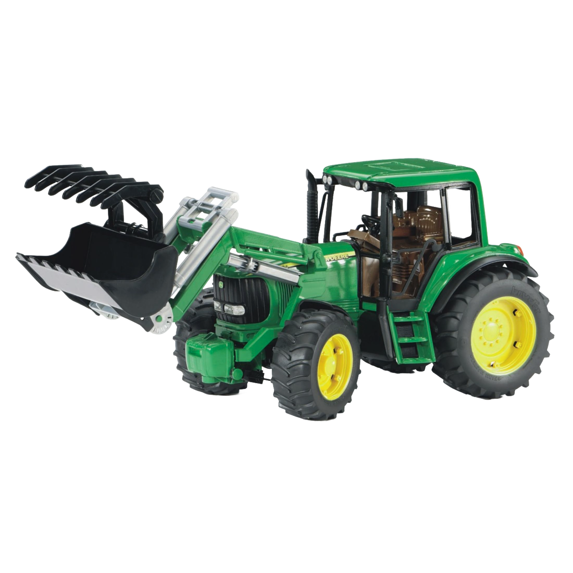 Green Bruder toy tractor with frontloader, detailed design in Vehicles & Remote Controlled Toys and Bruder Toys collections