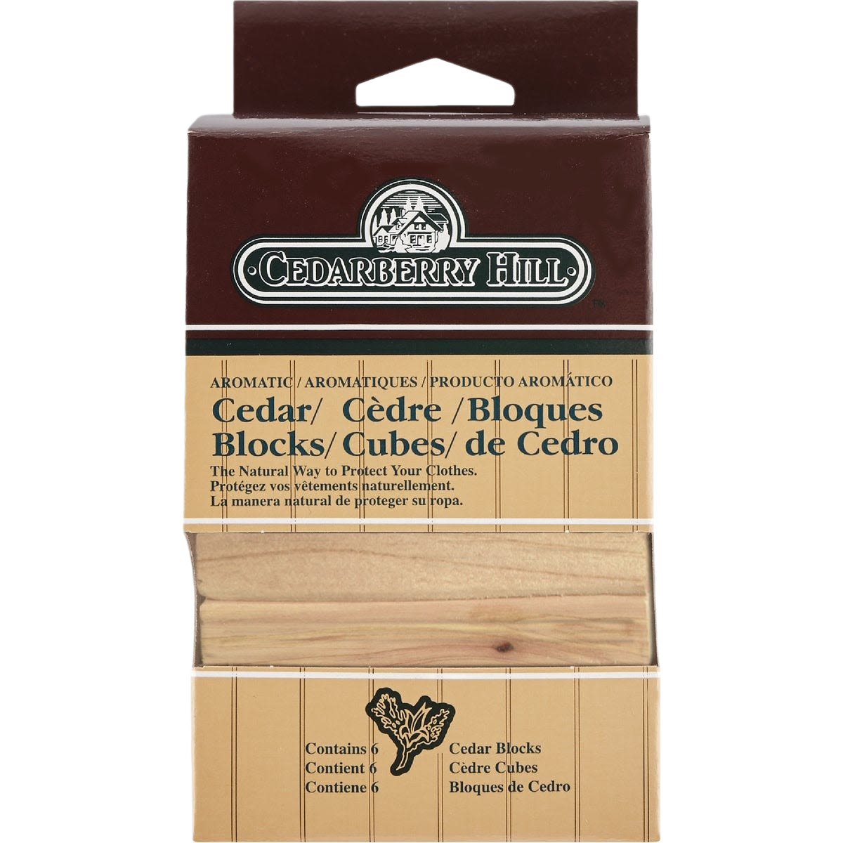 Pack of natural aromatic cedar blocks for garment protection and fresh scent in home and household storage under $50