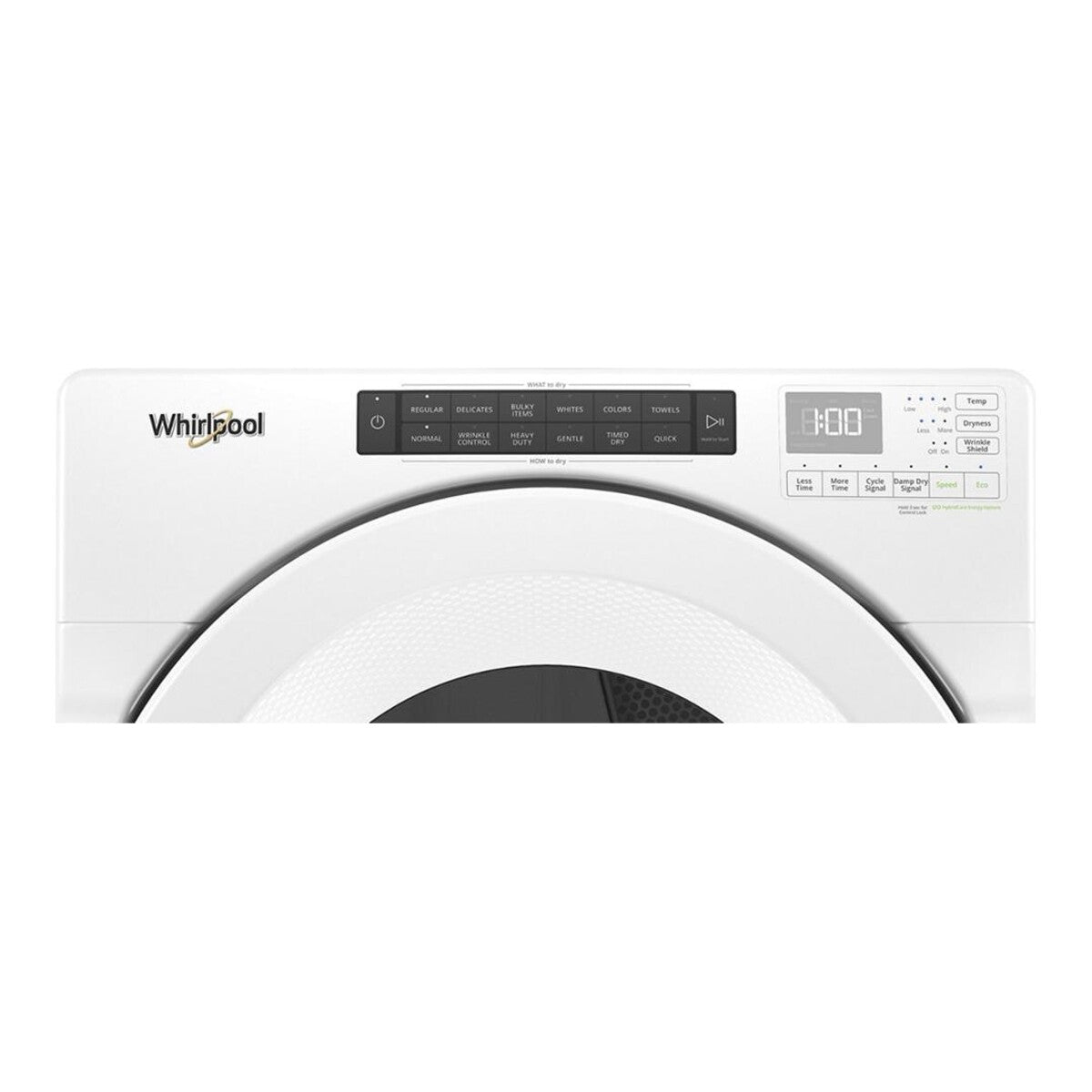 7.4 cu.ft Front Load Heat Pump Dryer with Intiutitive Touch Controls, Advanced Moisture Sensing