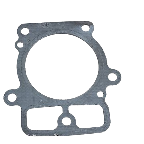 Gray engine cylinder head gasket with multiple mounting holes for home improvement and tools applications