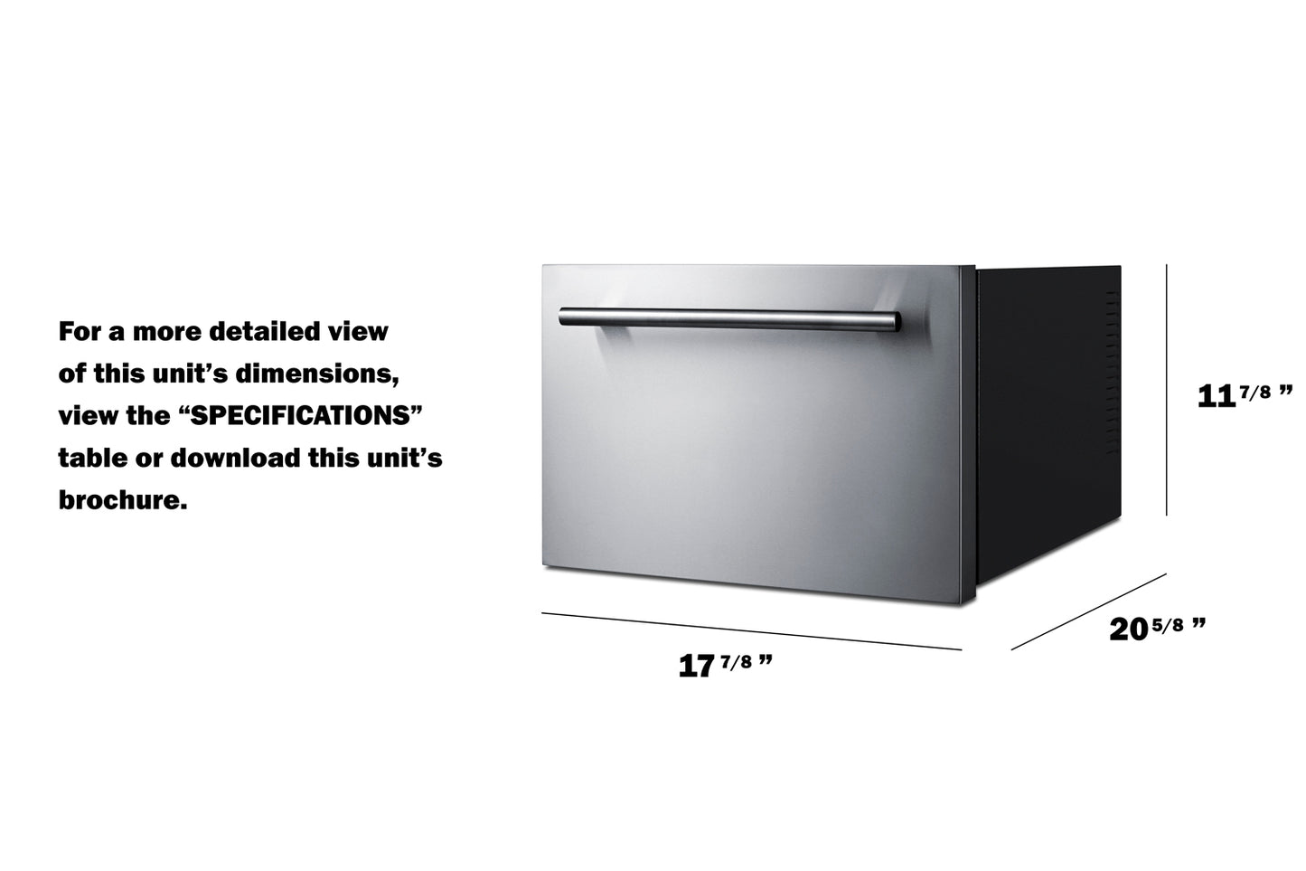 18" Wide Built-In Wine/Beverage Cooler Drawer