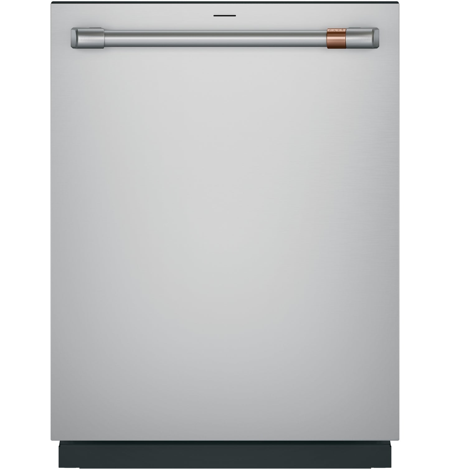 Front view of stainless steel built-in dishwasher with sleek handle in kitchen and built-in dishwasher collections